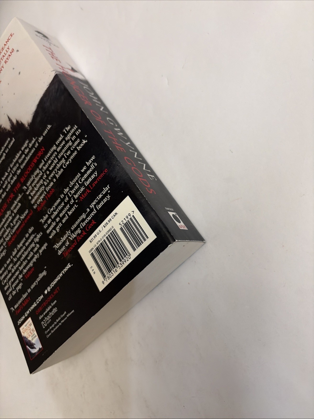 The Bloodsworn Trilogy Shadow/Hunger/Fury of the Gods, Paperback, John Gwynne