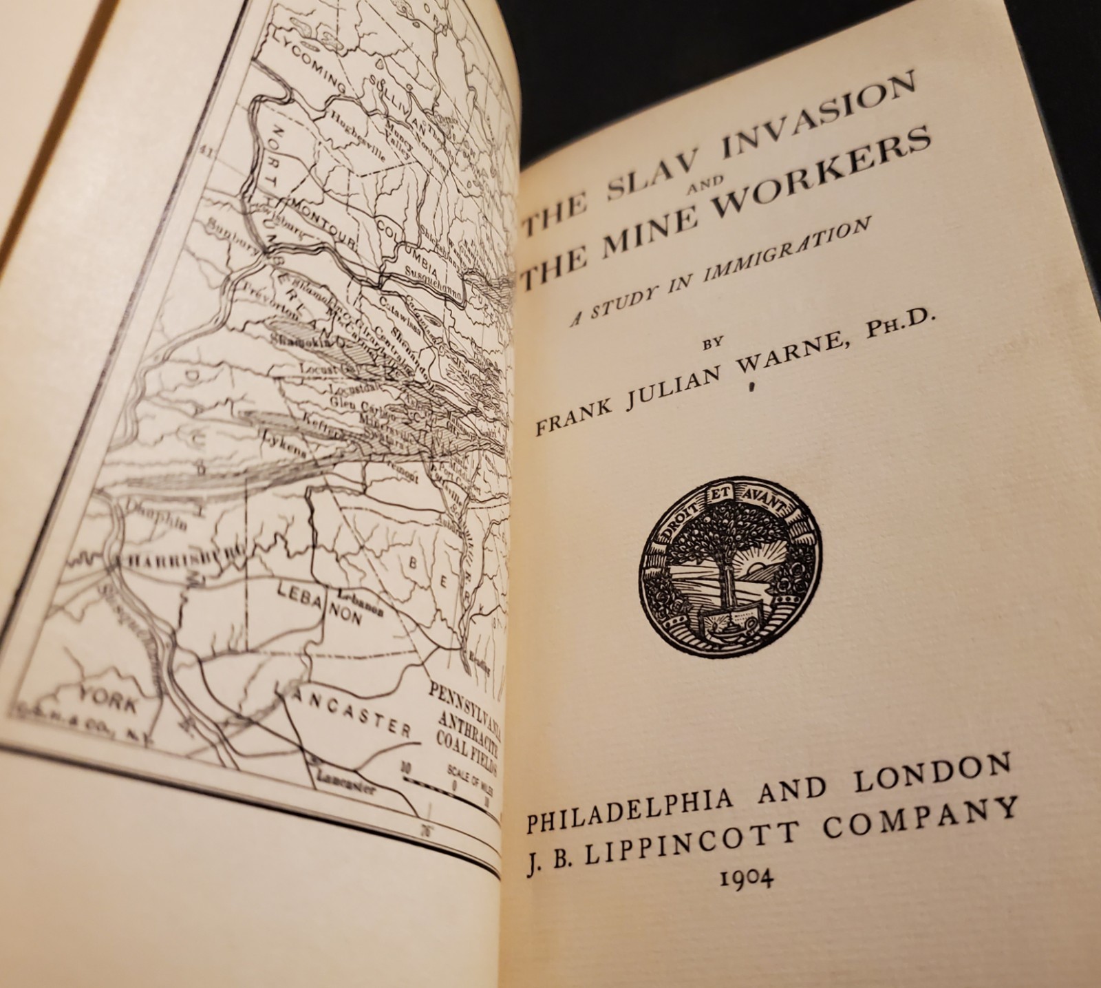 Warne- Slav Invasion and the Mine Workers Study in Immigration 1904 1st Edition