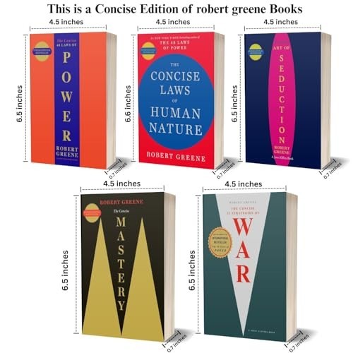 Robert Greene The Concise 5 Books Set (The Concise Version, Easy For Travel)