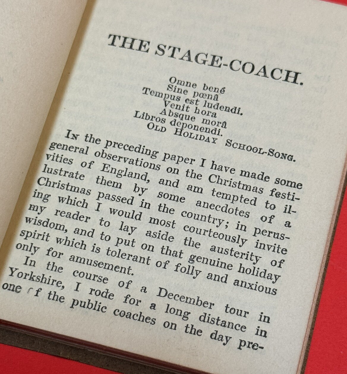 Old Christmas Washington Irving Little Leather Library 1900 mini