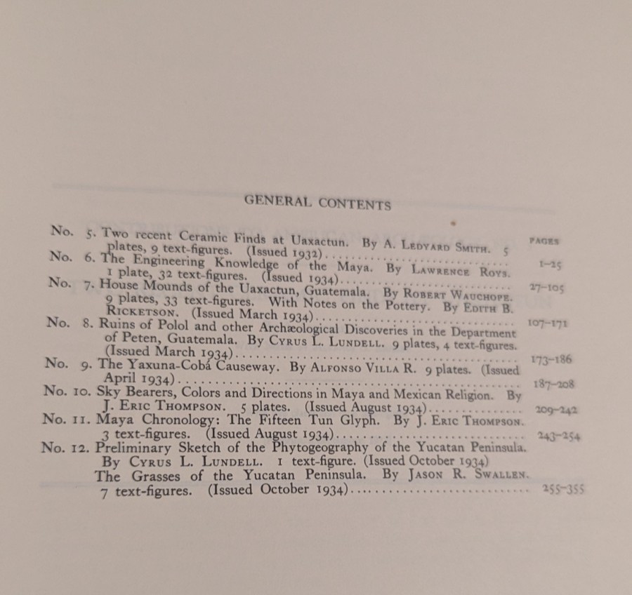 10 Vols Contributions 2 American Anthropology & History; CARNEGIE Institution Wa