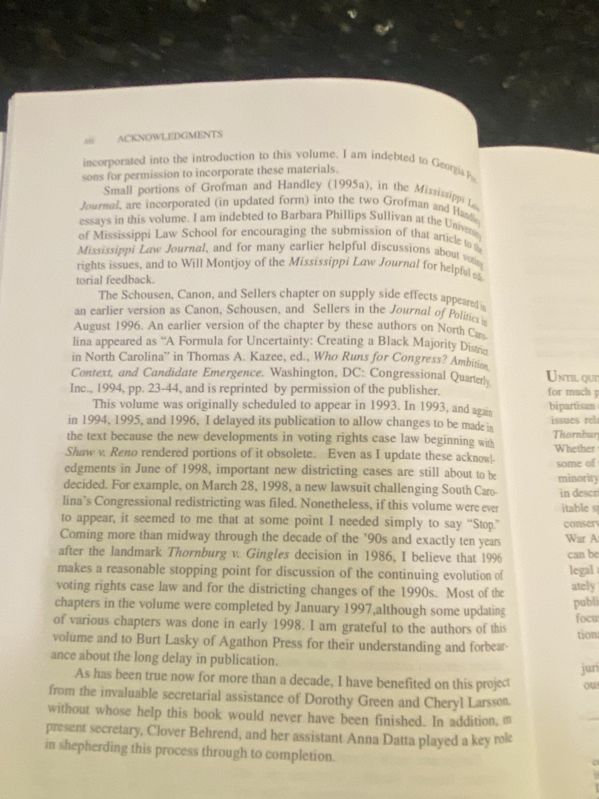 Race and Redistricting in the 1990s by Lisa Handley, Matthew Schousen, Mark…