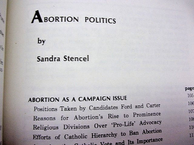 The Women’s Movement Editorial Research Reports 1977 Softcover 168 Pages VGC