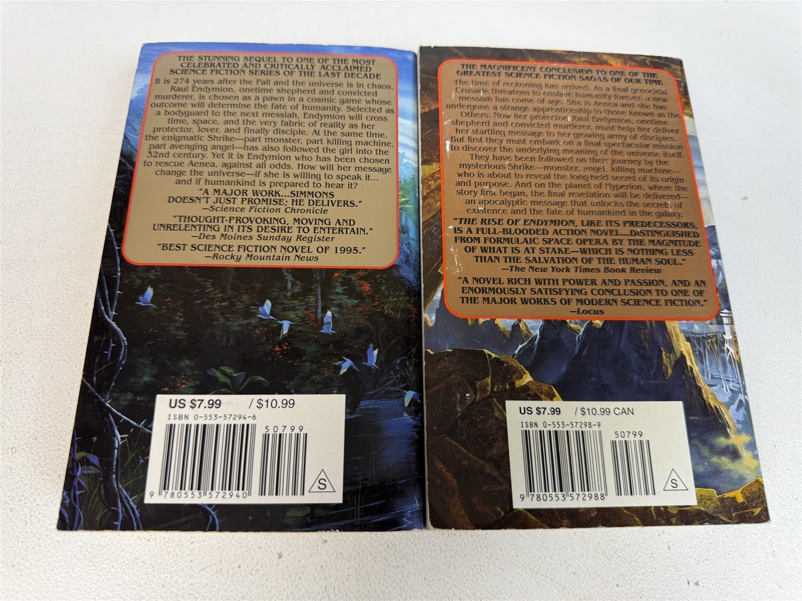 Dan Simmons Lot All 4 Hyperion Cantos Fall of Hyperion Endymion Rise of Endymion