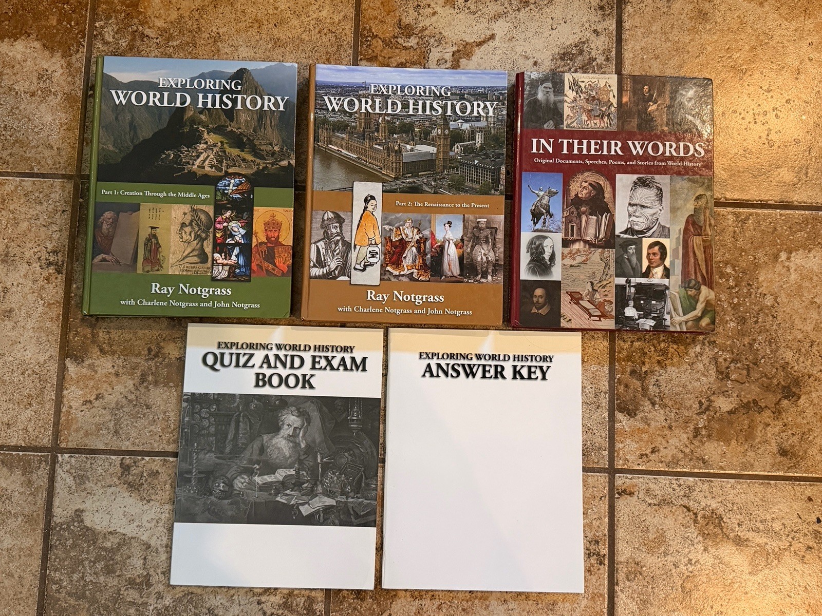 Notgrass Exploring World History Vol 1 & 2/In Their Words/Quiz Key Student Revie