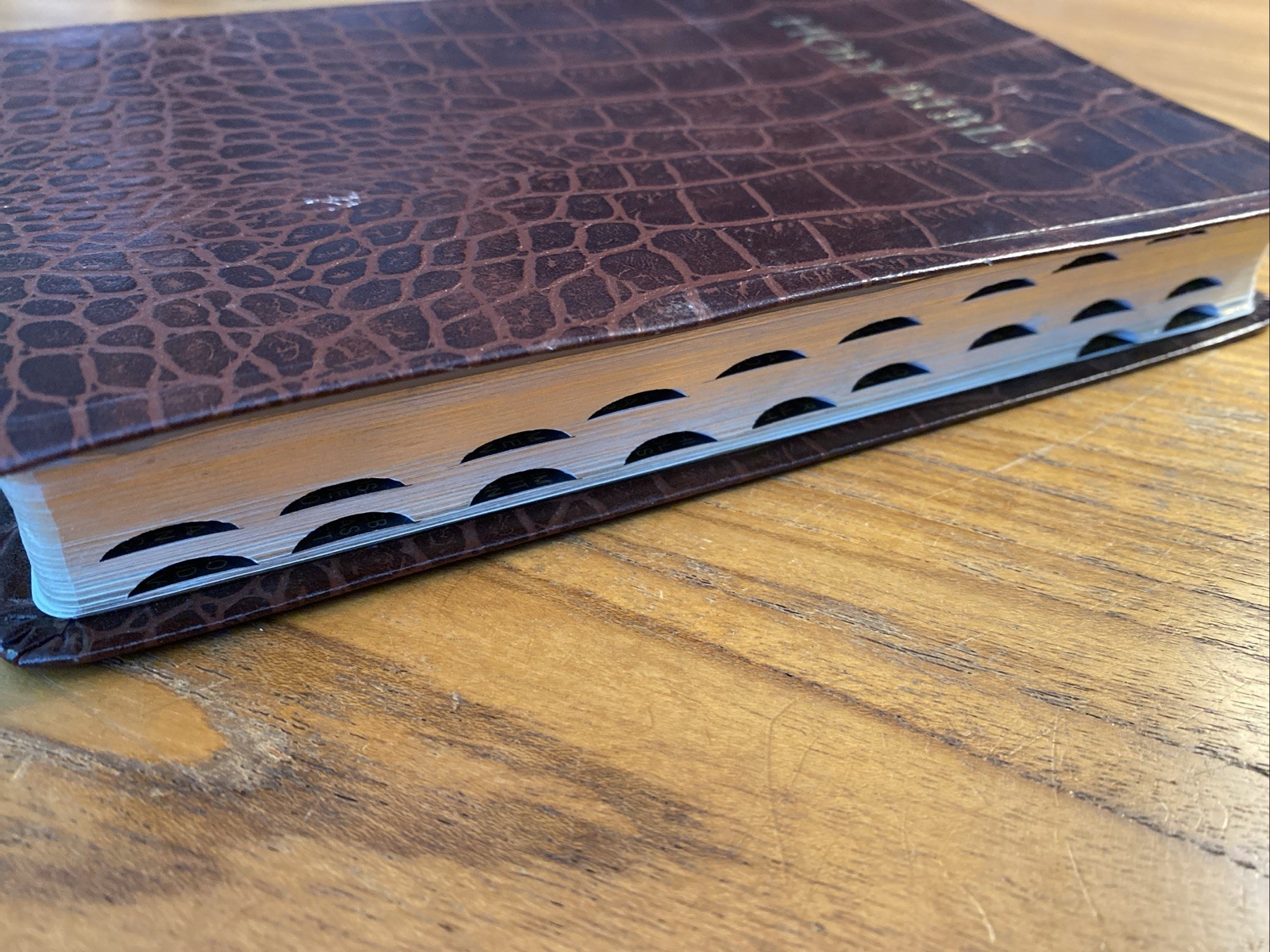 KJVER Thinline Bible by Whitaker House Staff 2015 Alligator Leather Indexed