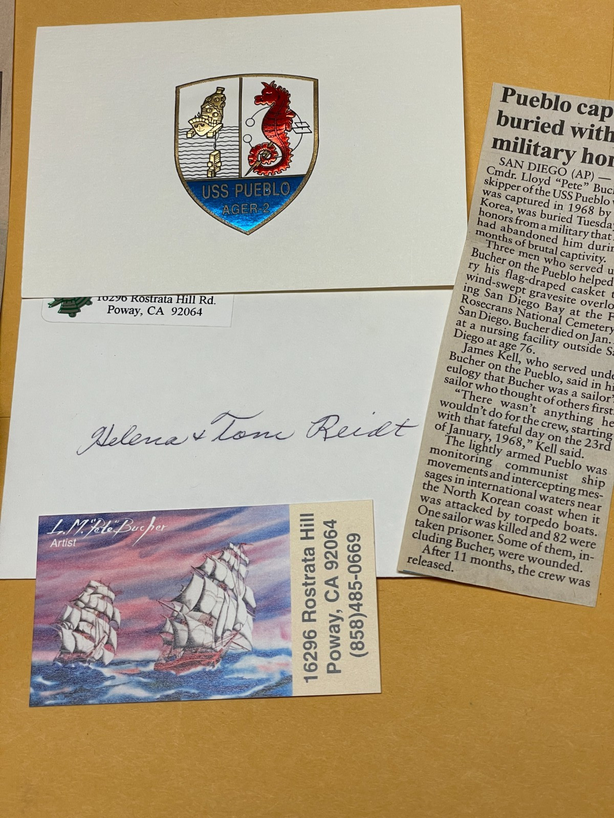SIGNED / LLOYD M ‚PETE‘ BUCHER MY STORY / USN Captain USS Pueblo 1st Print+ More