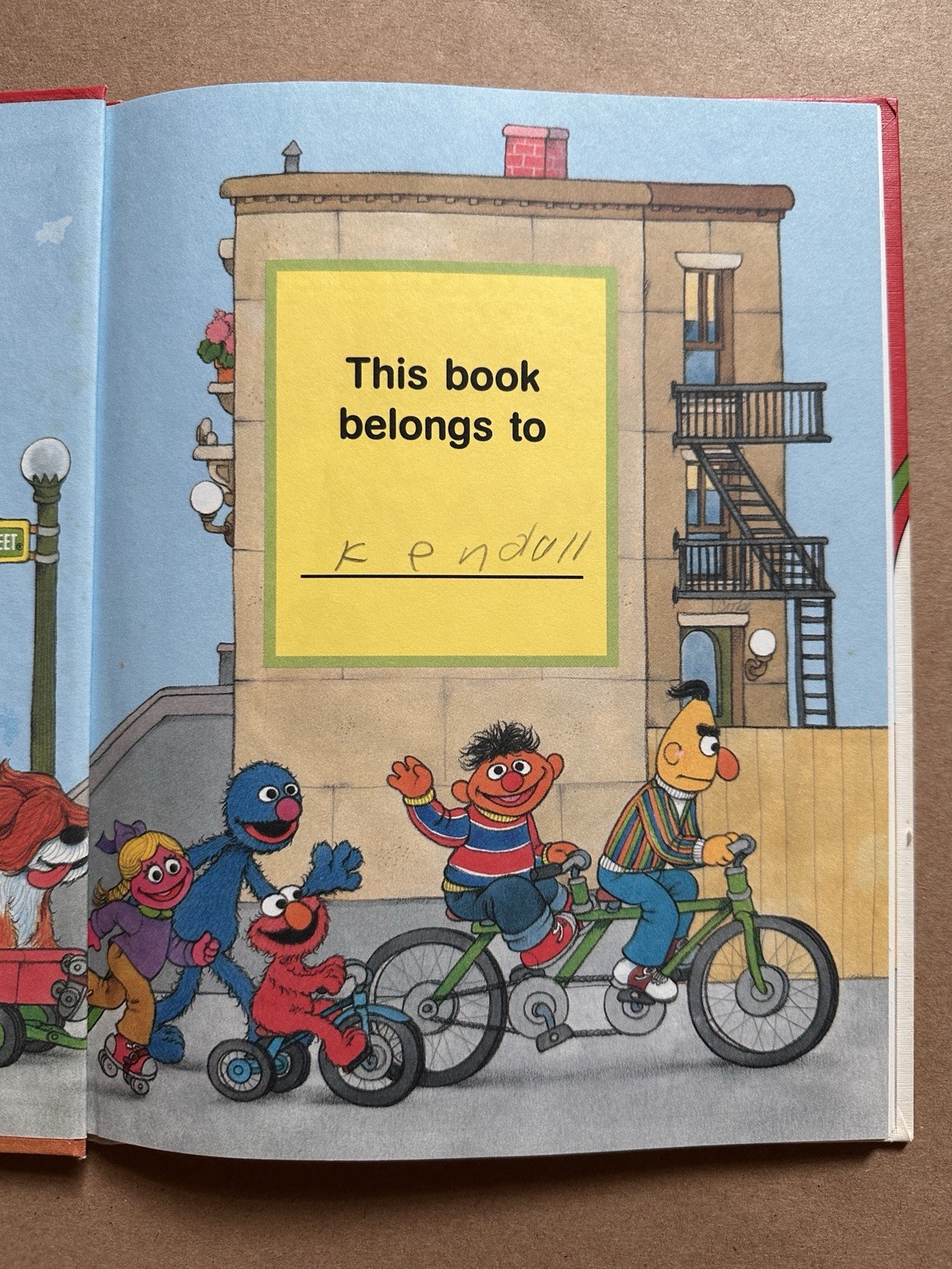 VTG 1989 On My Way With Sesame Street Lot of 4 Hardcover Books Volumes 1,2,3,9