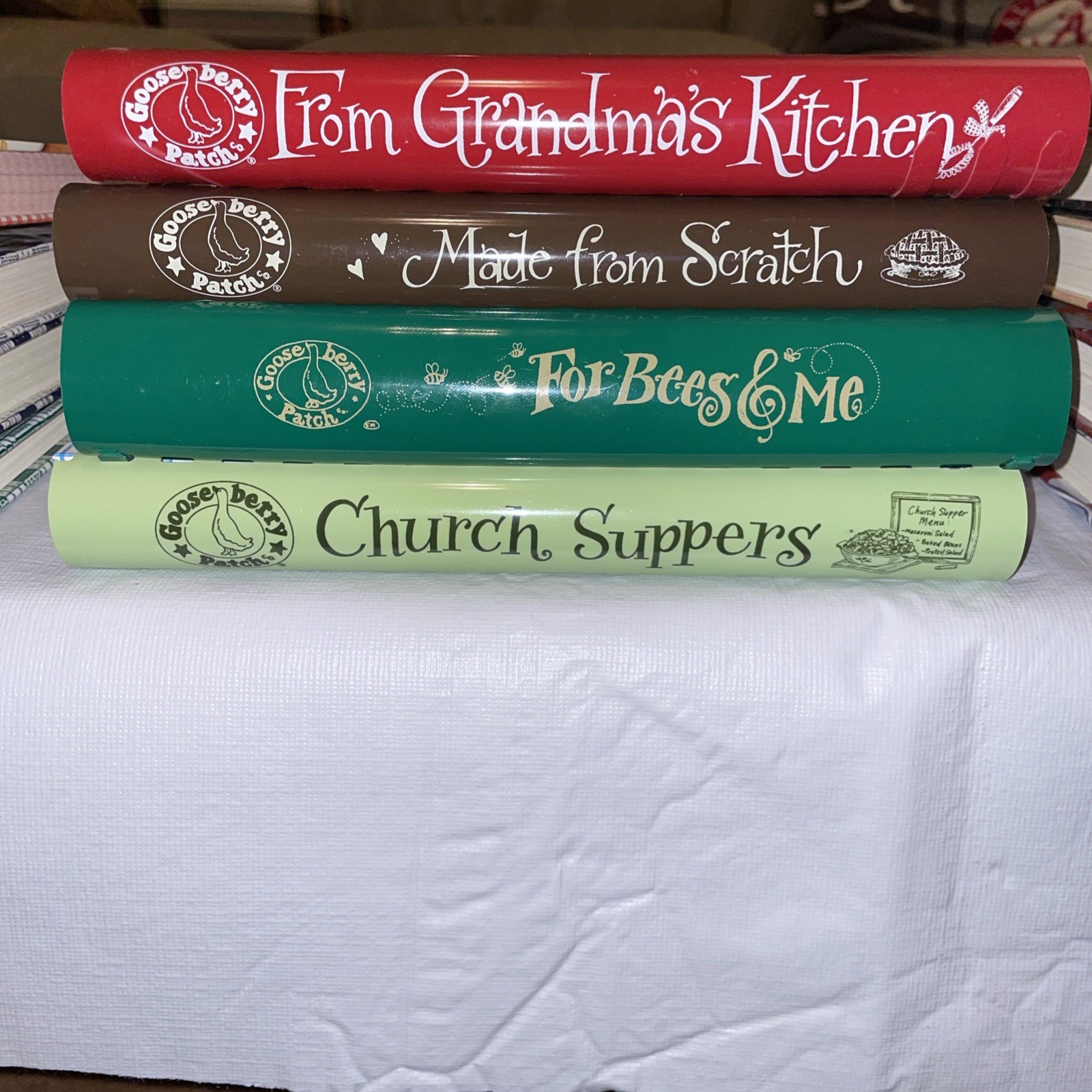 Huge Lot Of 16 Goose Berry Patch Spiral Bound Variety Cookbooks EUC