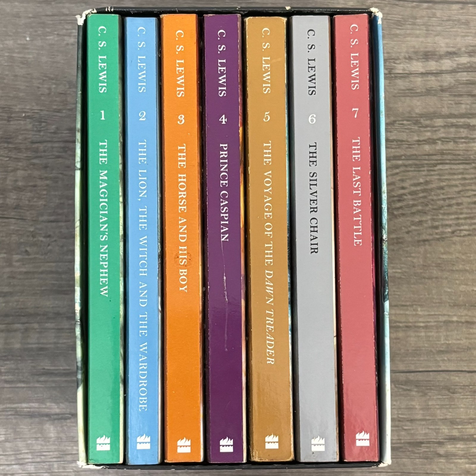 The Chronicles Of Narnia 7-Book Box Set C.S. Lewis Paperback 2002 Edition
