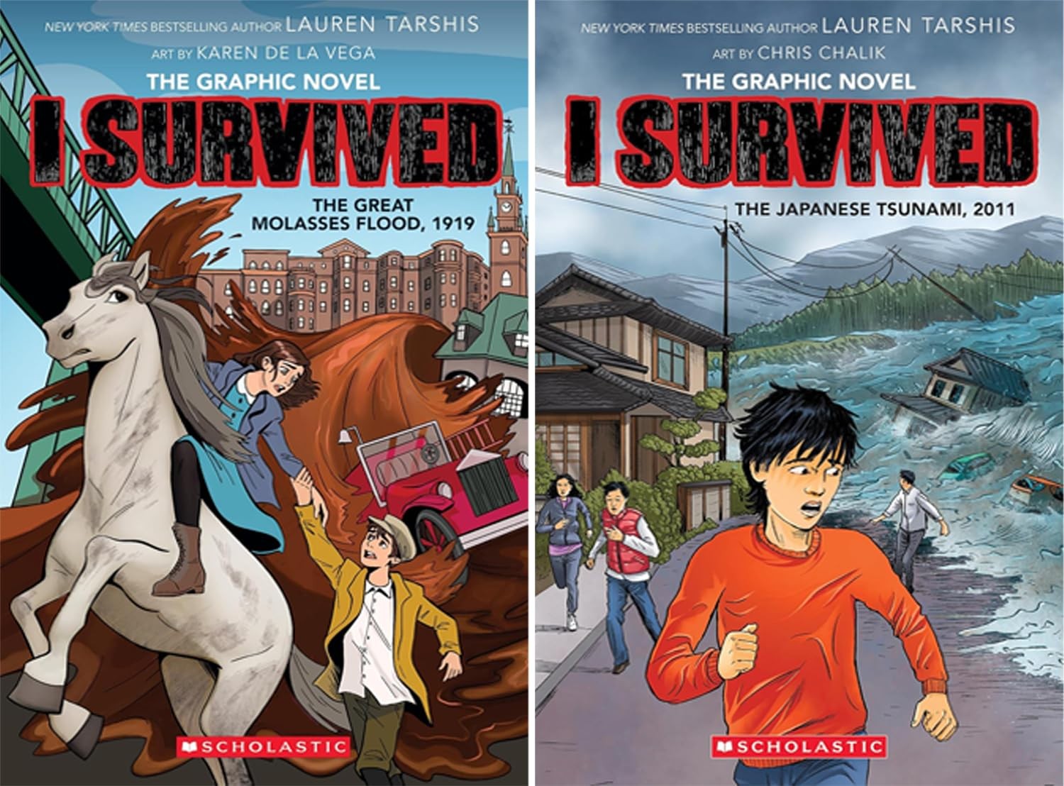 I Survived Graphix 1-12 Books Set by Lauren Tarshis NEW Paperback Set