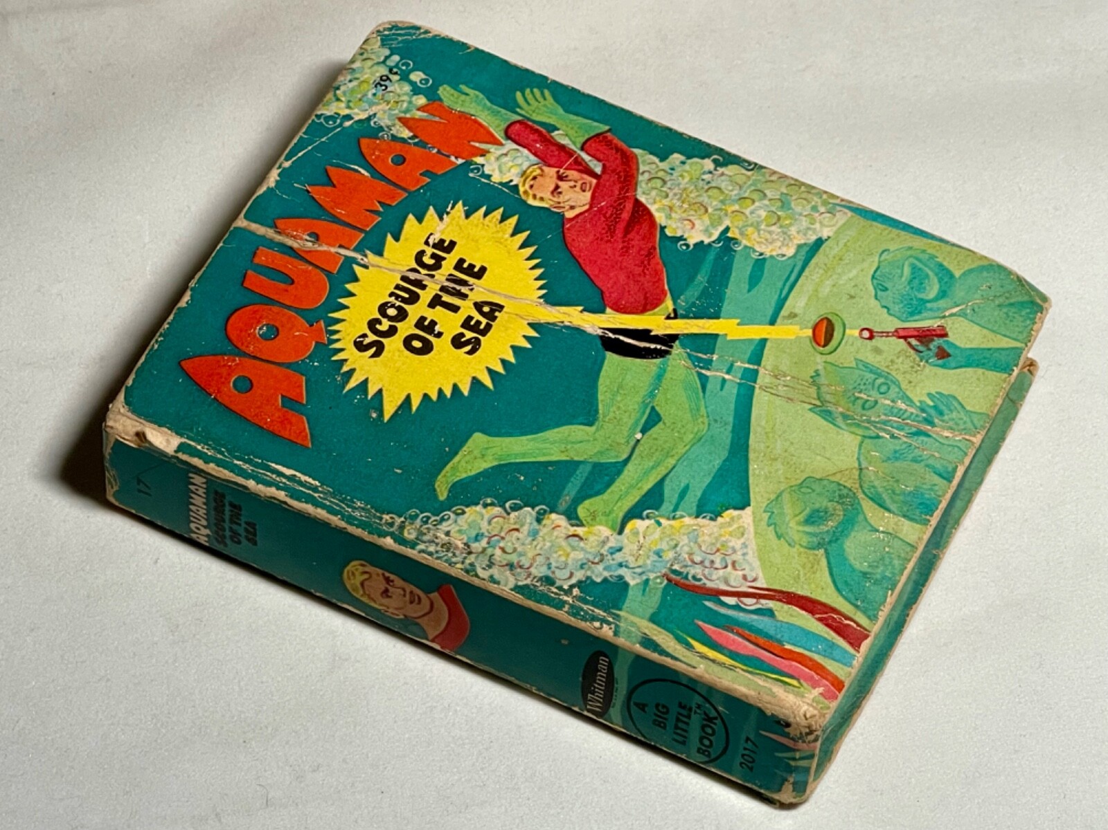 Big Little Book Whitman Aquaman, Batman and Fantastic Four Lot of 3 Books used