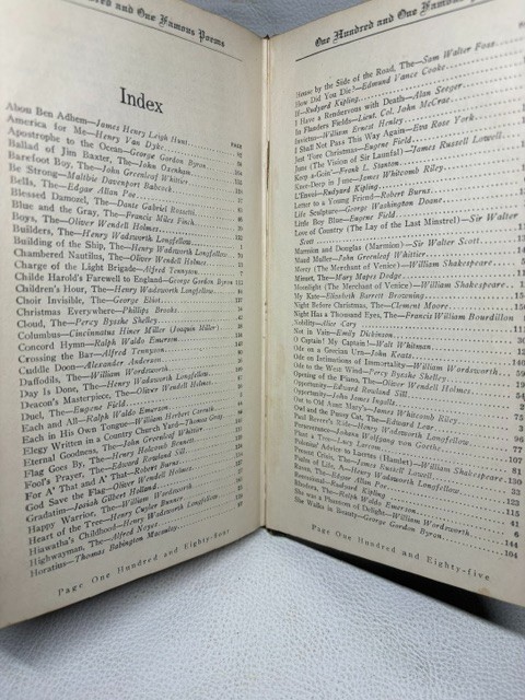 One Hundred and One Famous Poems 1922 Roy J. Cook The Cable Company