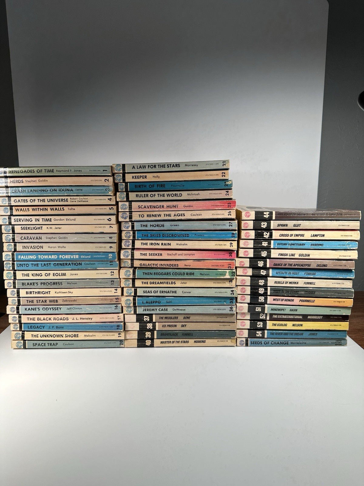 Huge Lot Of 55 Laser Books 1970s Vintage Science Fiction Paperbacks Incl #s 1-54