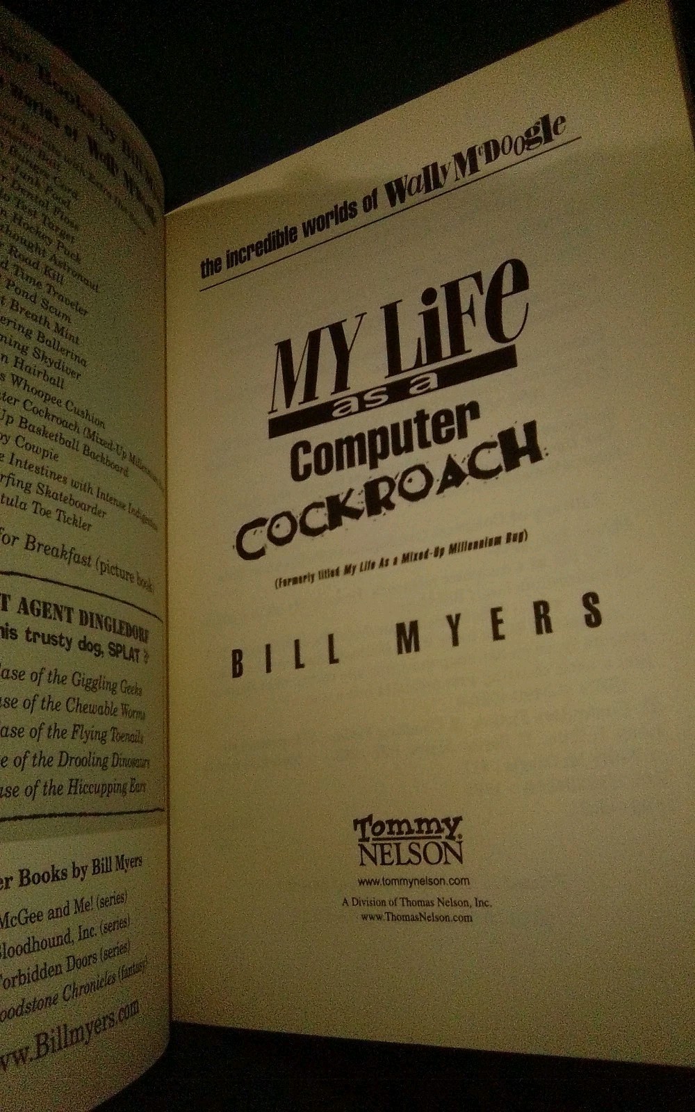 My Life As – Bill Myers Book Lot 2 Volumes Wally McDoogle Paperback