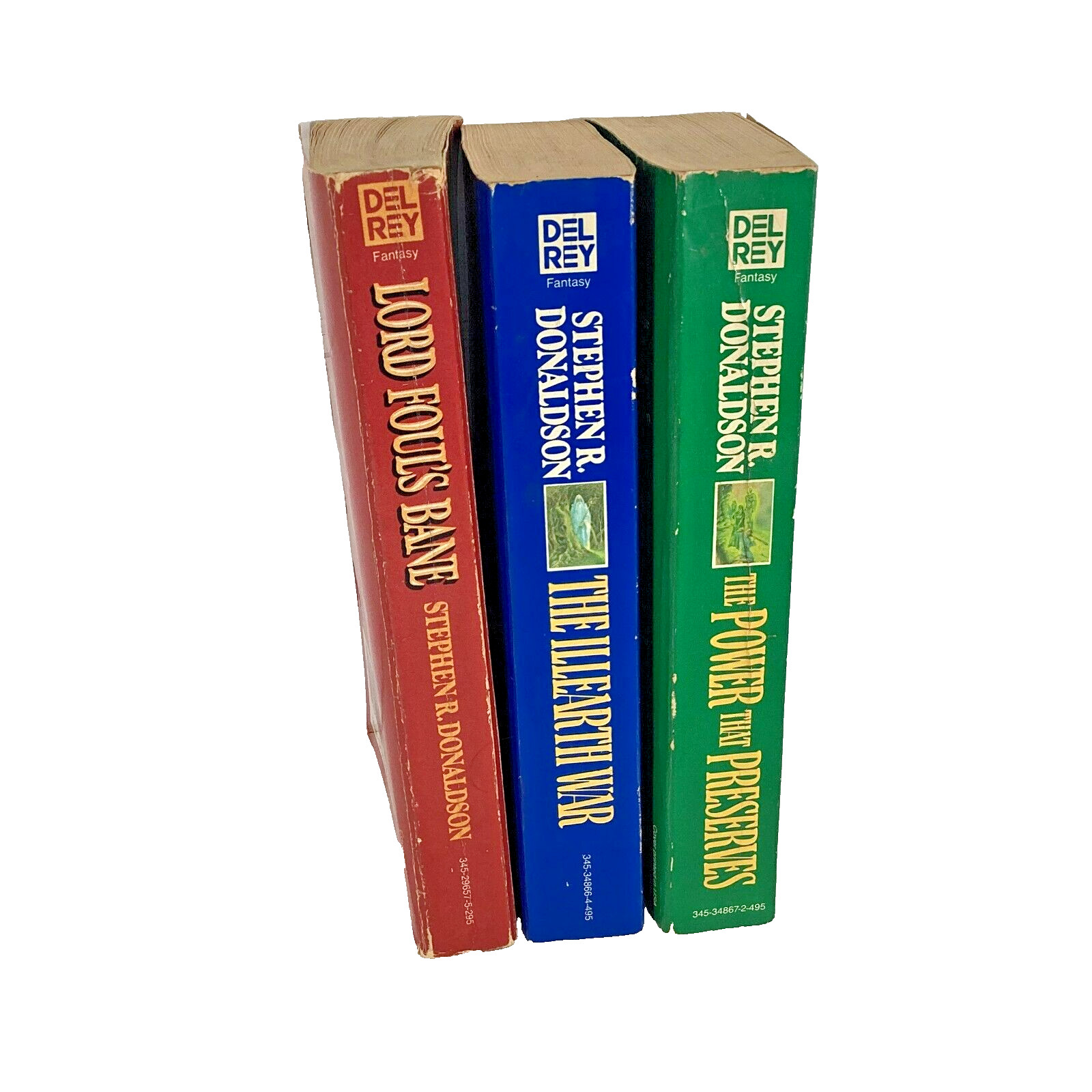 Donaldson The Chronicles of Thomas Covenant the Unbeliever 1-3 PB 1980s VG