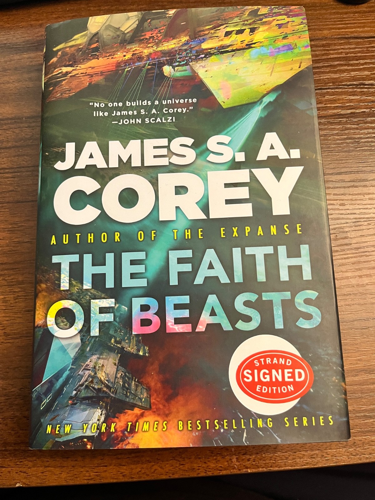 🌌James S.A. Corey THE FAITH OF BEASTS Signed First Edition Orbit HB 1st/1st