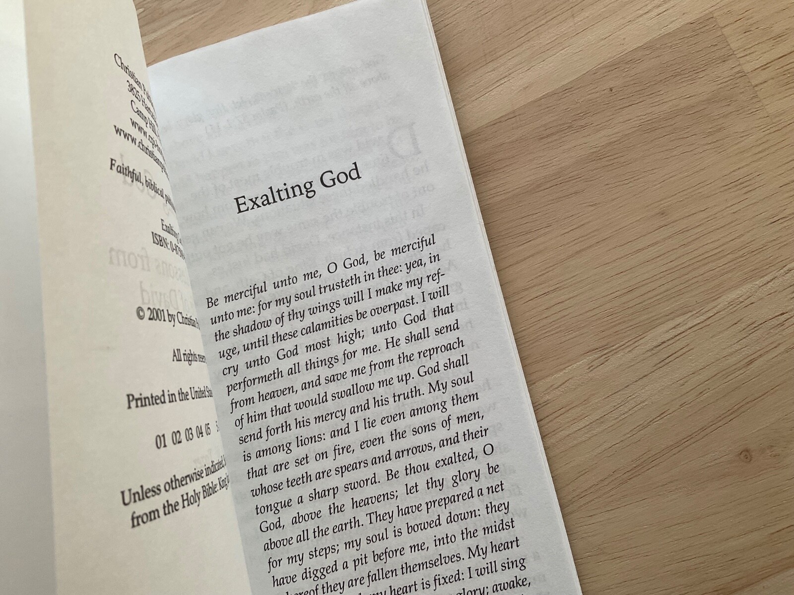 Exalting God : Practical Lessons from the Life of David by A. W. Tozer Booklet