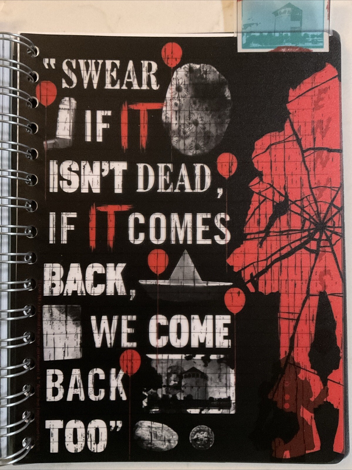 IT: Chapter 2 Spiral Journal Notebook 144 Pages With Awesome Exclusive Art