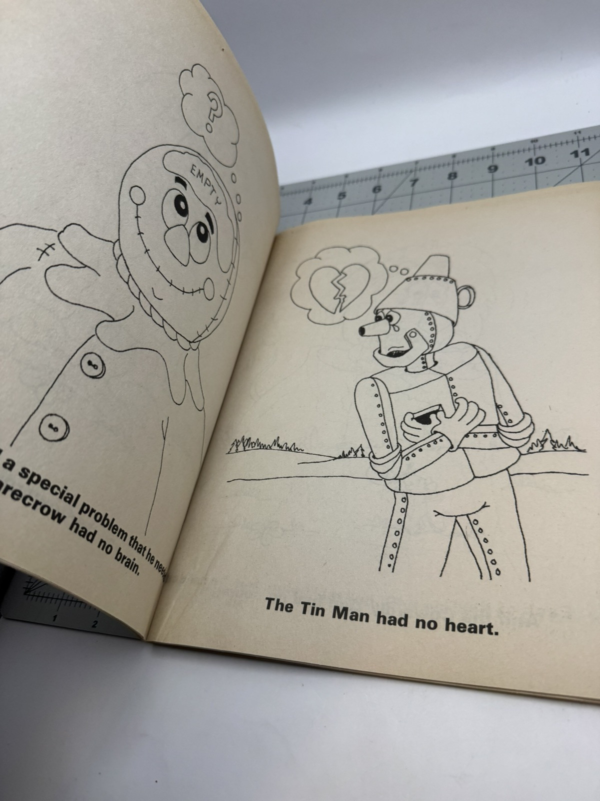 Vintage Wizard Of OZ Preschool Coloring Book 32 Pages Justen Products Unused NOS