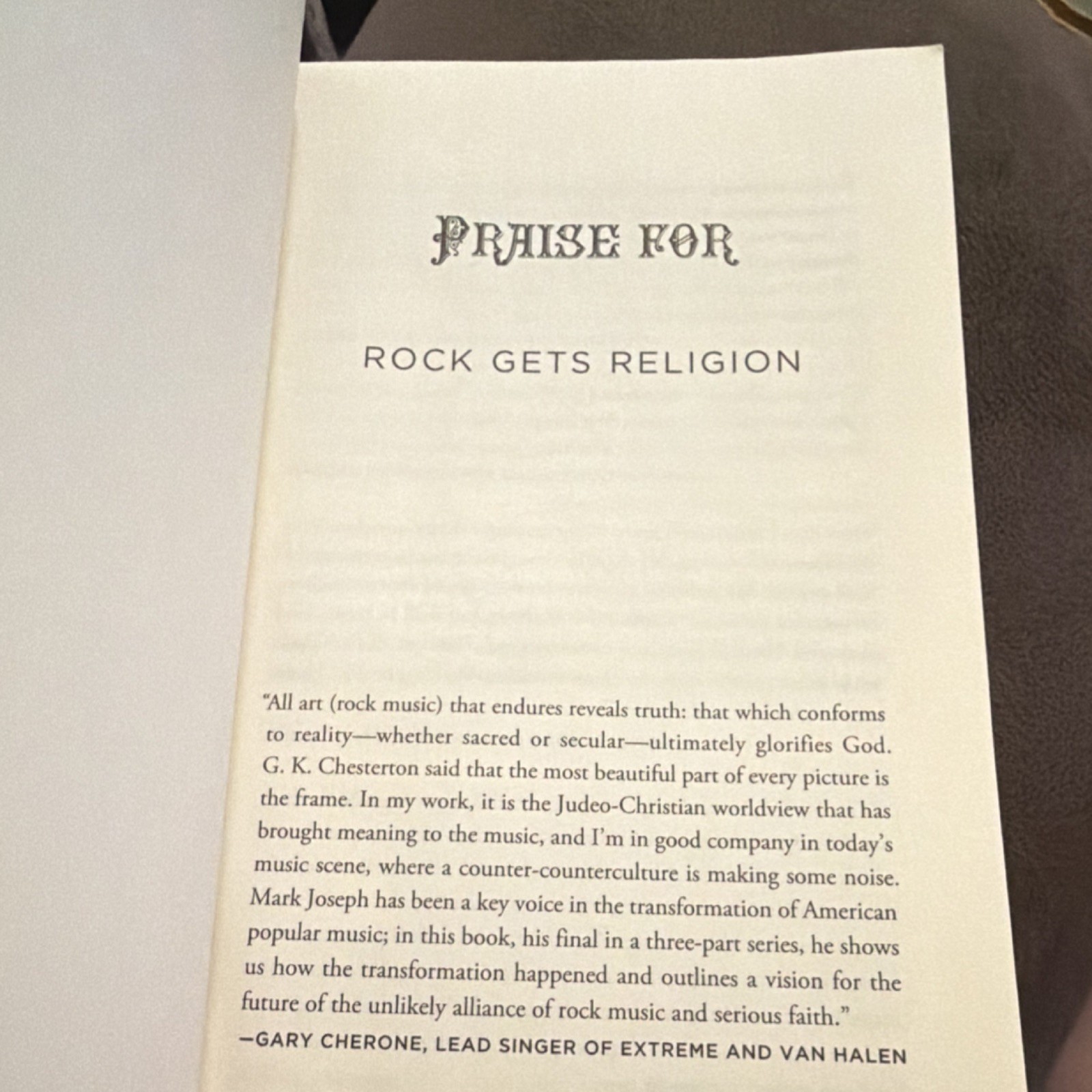 Rock Gets Religion Mark Joseph PB WND Books Music Religion Nonfiction 2018