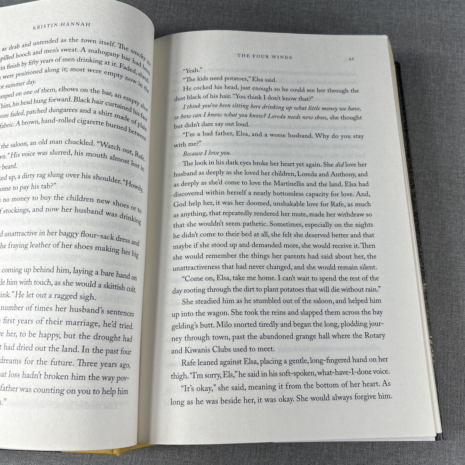 The Four Winds by Kristin Hannah 2021 Hardcover Book HCDJ BOTM