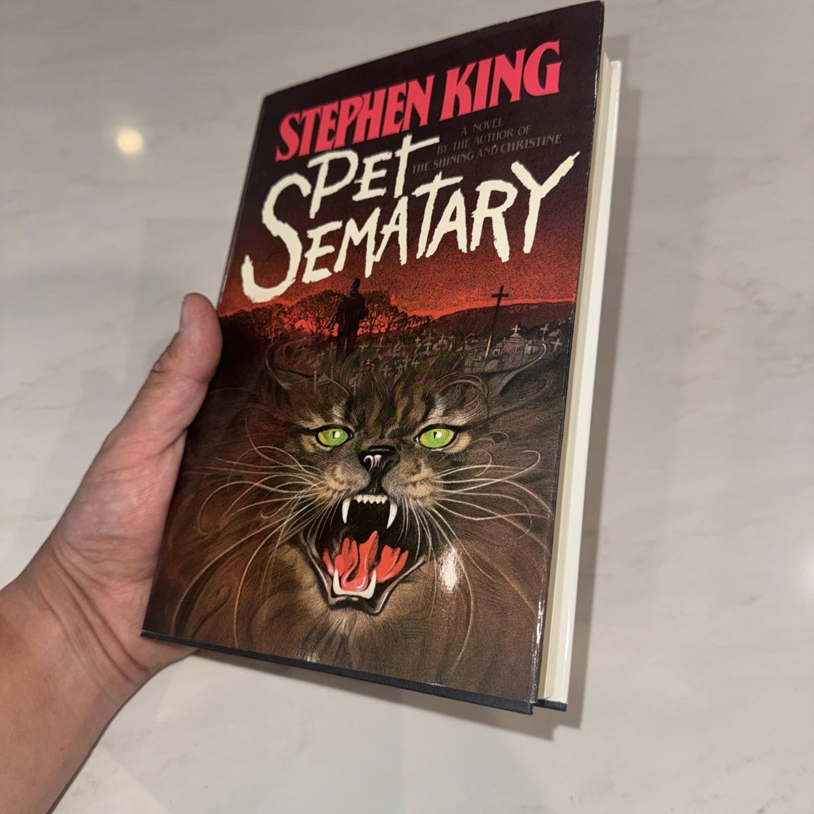 Stephen King Pet Sematary 1983 Hardcover Book Club Edition