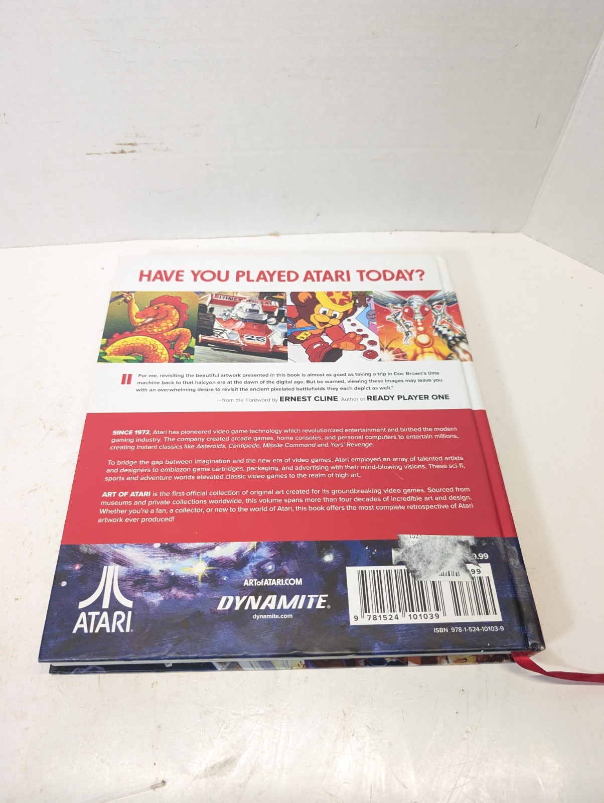 ART OF ATARI by Tim Lapetino Robert V. Conte and Ernest Cline 2016 Hardcover