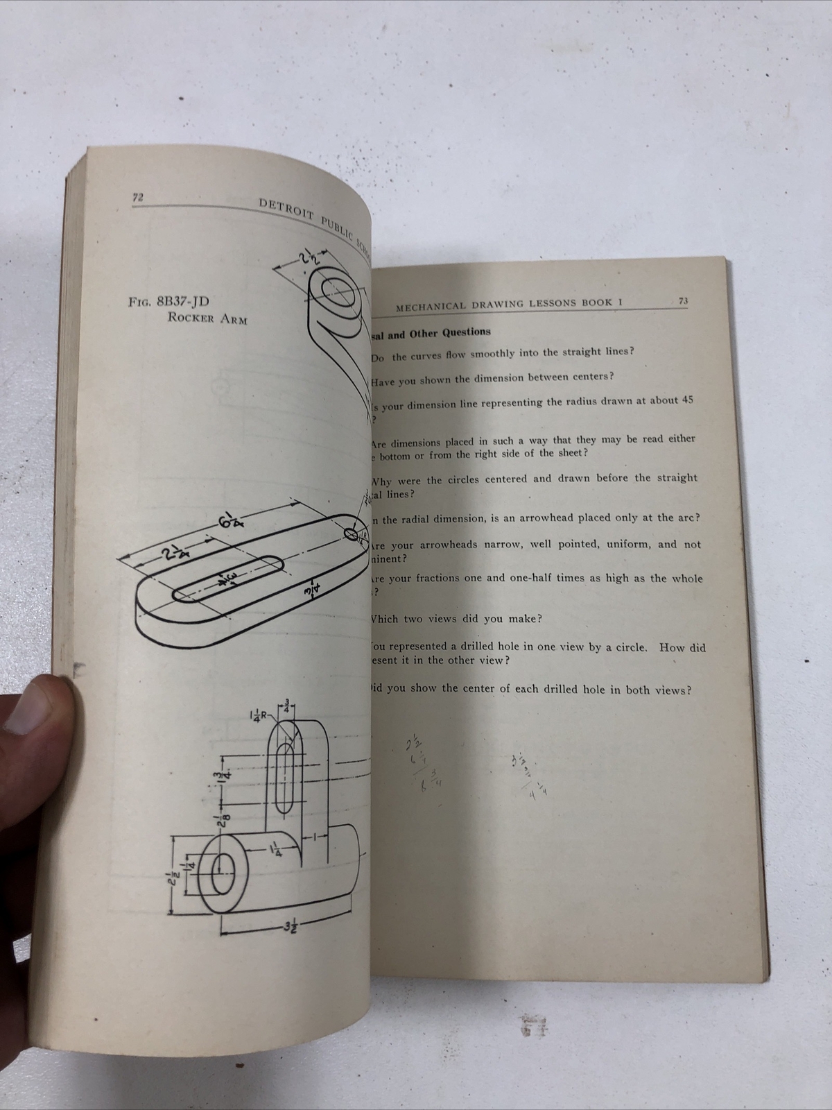 Mechanical Drawing Lessons: Intermediate, Bk 1 – Detroit Schools (PB, 1935)