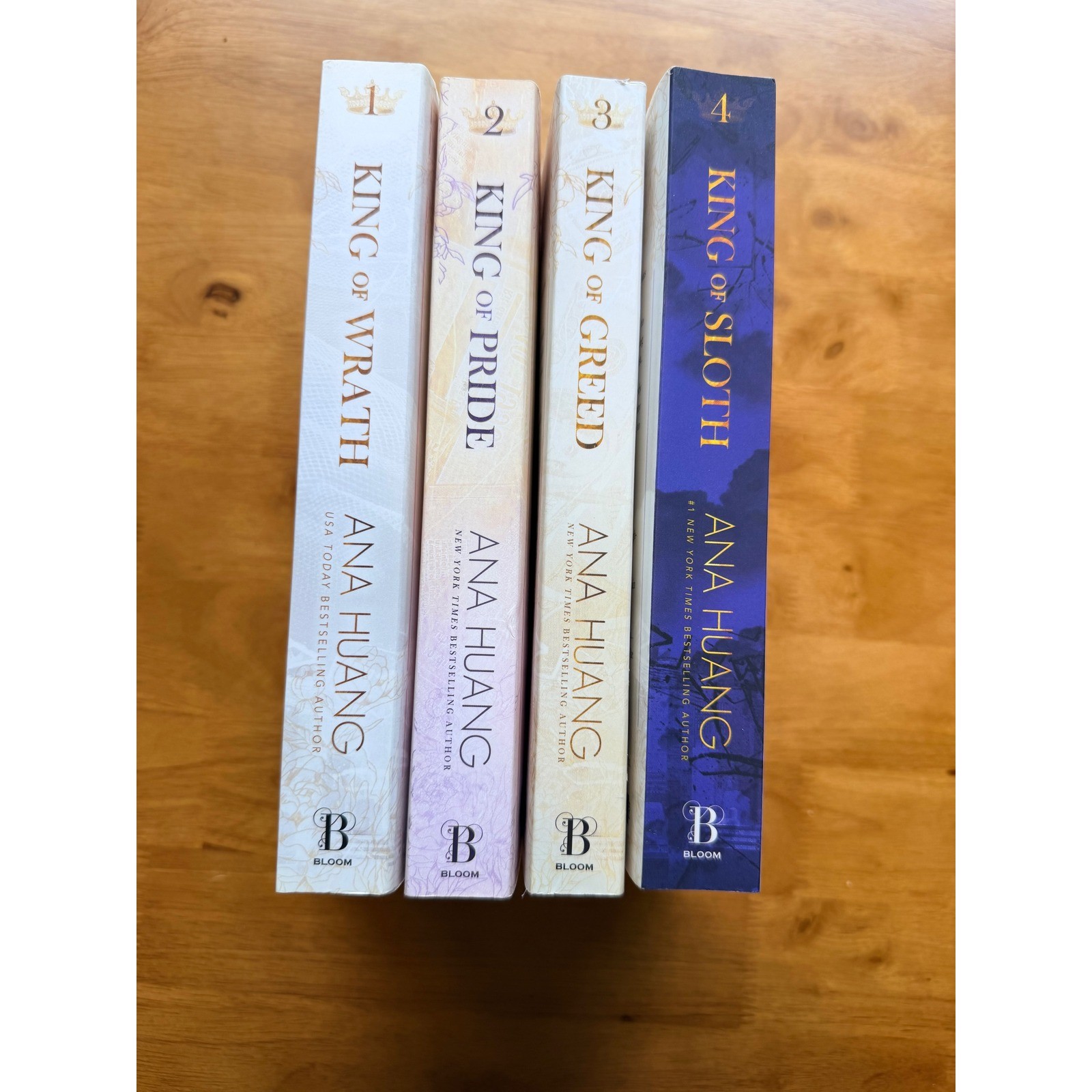 Ana Huang Kings of Sin Series Books 1-4 Bundle King of Wrath Pride Greed Sloth