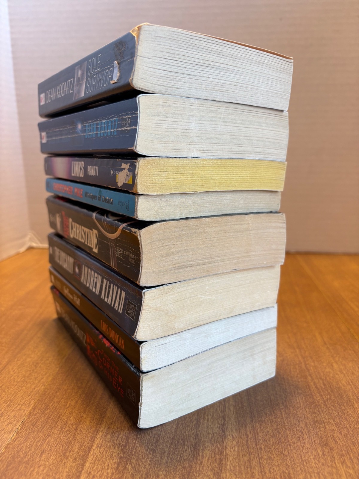 Horror Paperback Lot of 8 (See Photos for Titles)