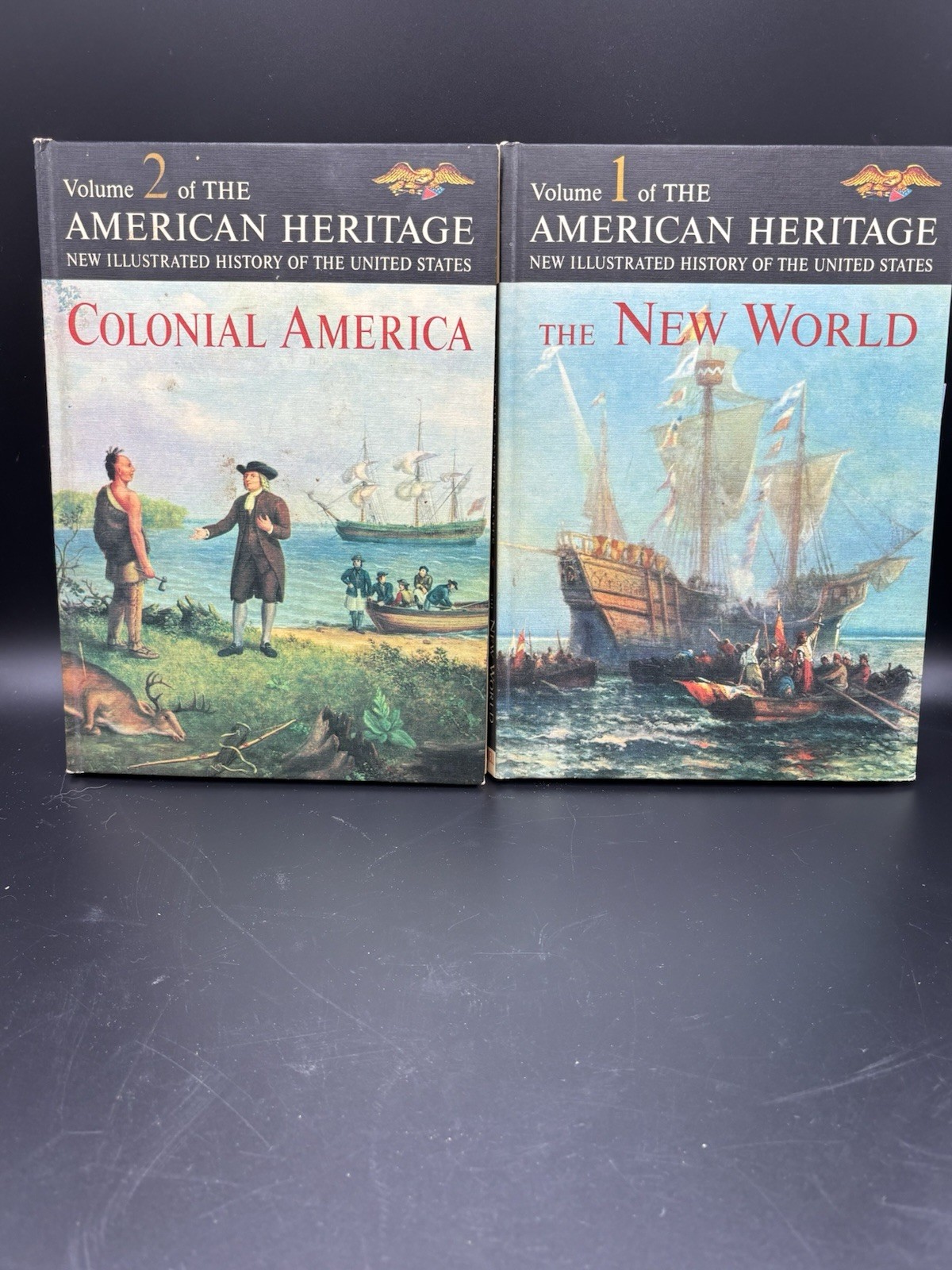 American Heritage Illust History Of The New World Volumes 1 And 2 Colonial Amer