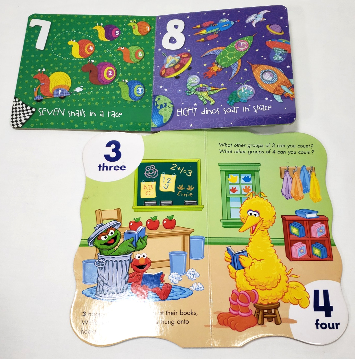 Kids Board Books About Counting Lot Of 10 Shapes 123s Numbers Daycare Preschool