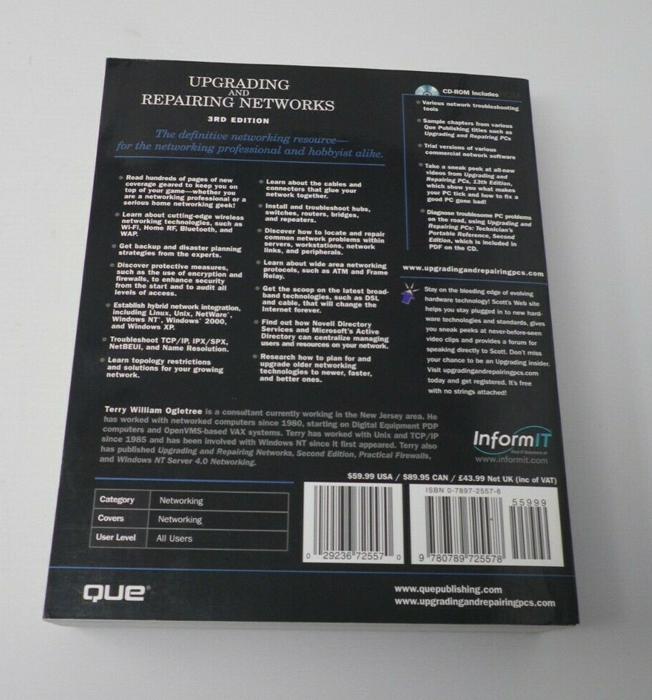 Upgrading and Repairing Networks 3rd Edition plus CD-ROM Que
