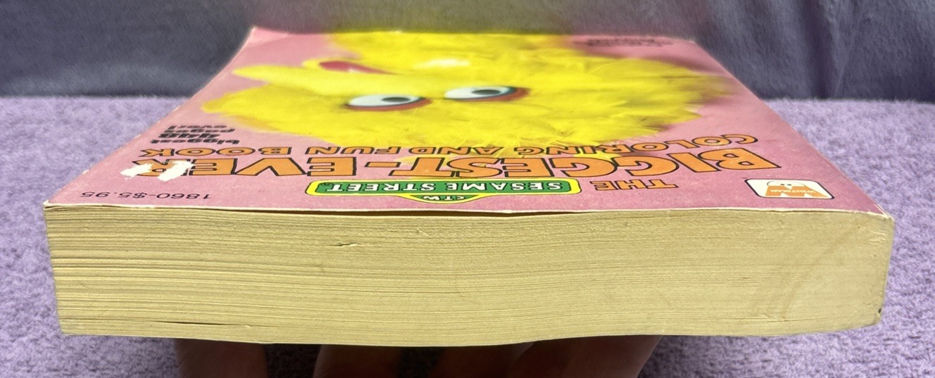 1979 The Biggest-Ever Coloring And Fun Book Vintage Sesame Street Coloring Book