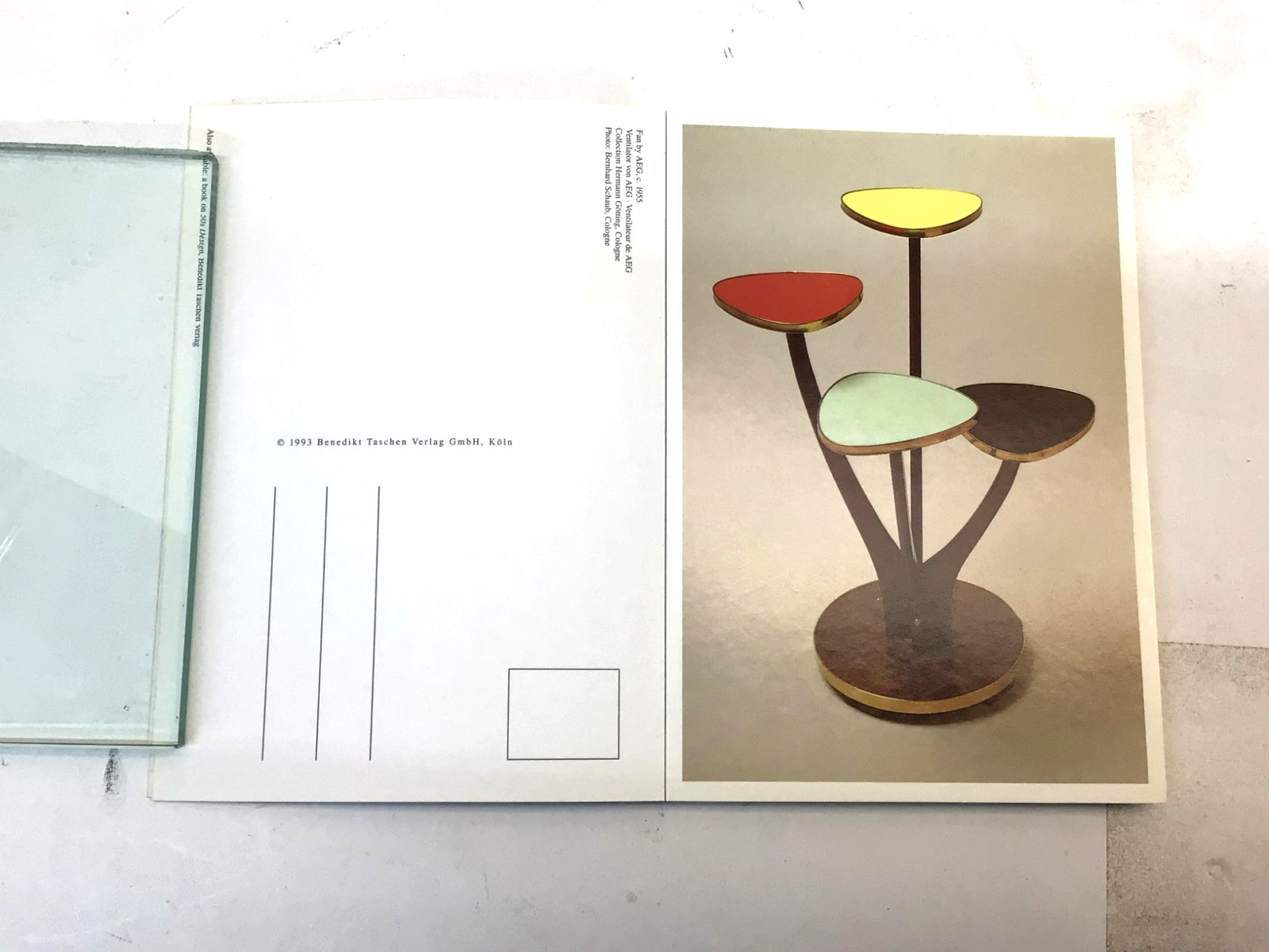„50s Design 30 Postcards“ Postcard Book . Set of 30 vintage items postcards.
