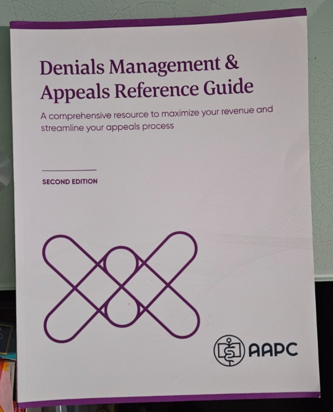aapc DENIALS MANAGEMENT & APPEALS REFERENCE GUIDE second edition unused