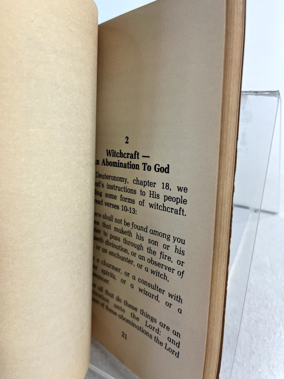 Witchcraft & Familiar Spirits Paperback by Hilton Sutton Vintage Book