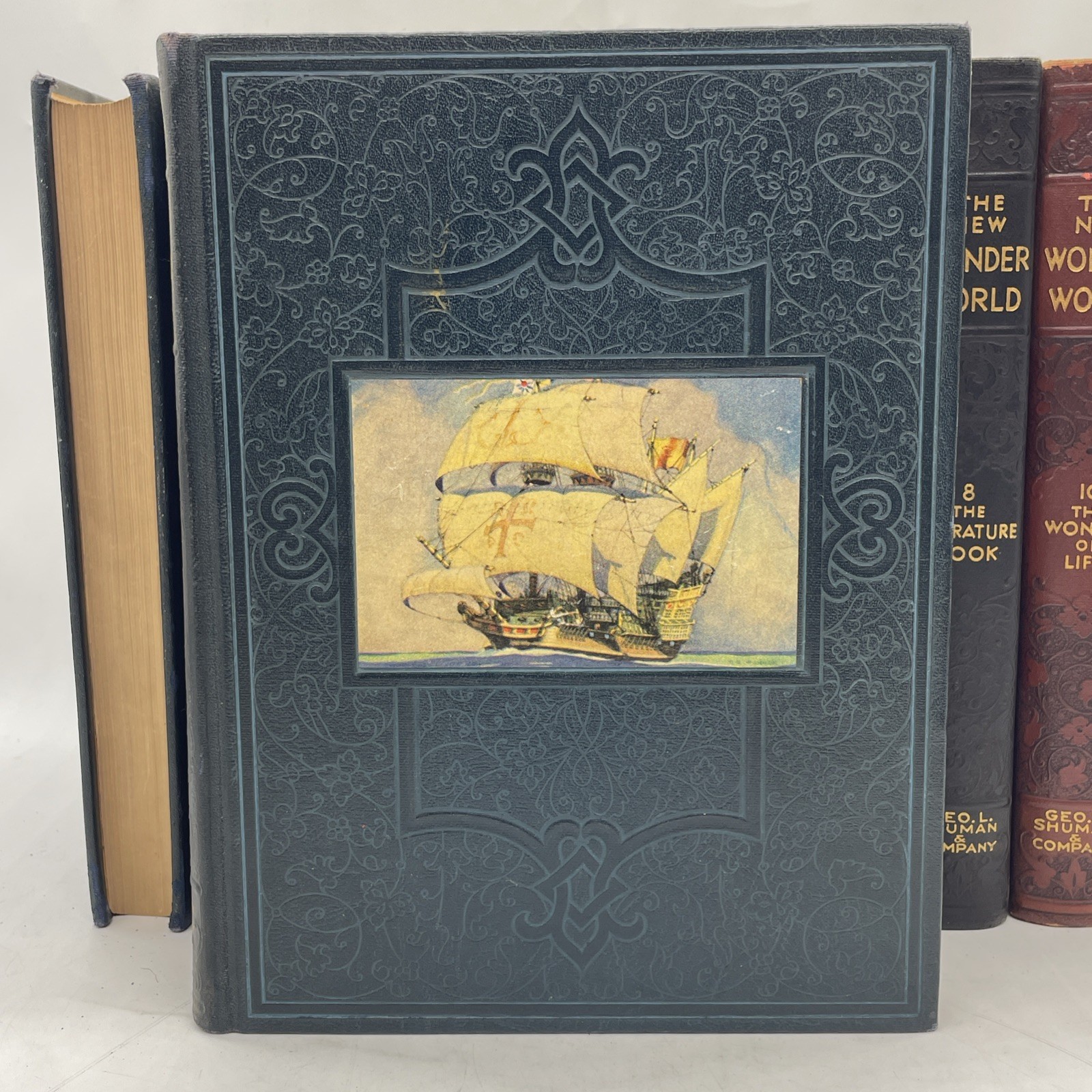 The New Wonder World Vol. 1-8 10&11 Set Geo. L. Shuman & Company Books