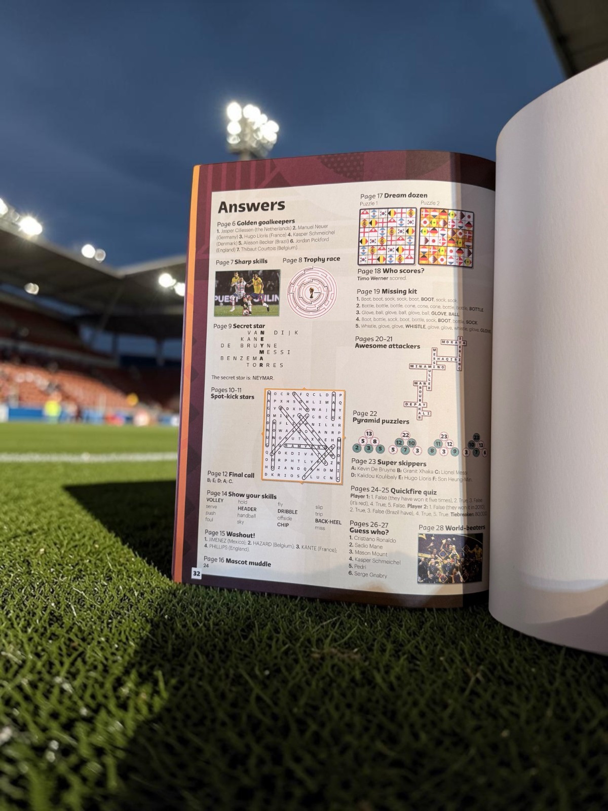 FIFA World Cup Official Activity Book 32 Pages Coloring Puzzles Prizes New