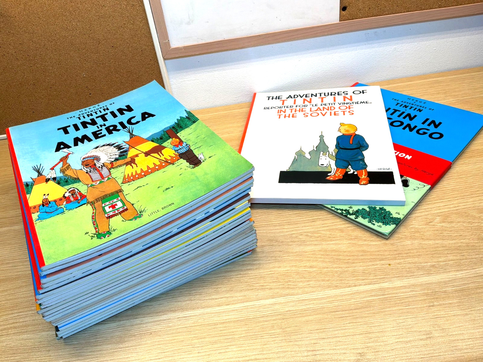 The Adventures of Tintin Complete Collection 24-Book Set English Ed. Paperback