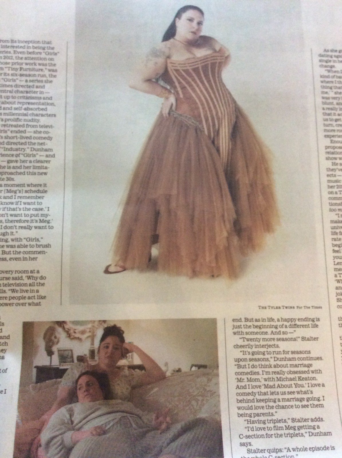 LA TIMES ENTERTAINMENT JULY 13 2025 MEGAN STALTER LENA DUNHAM