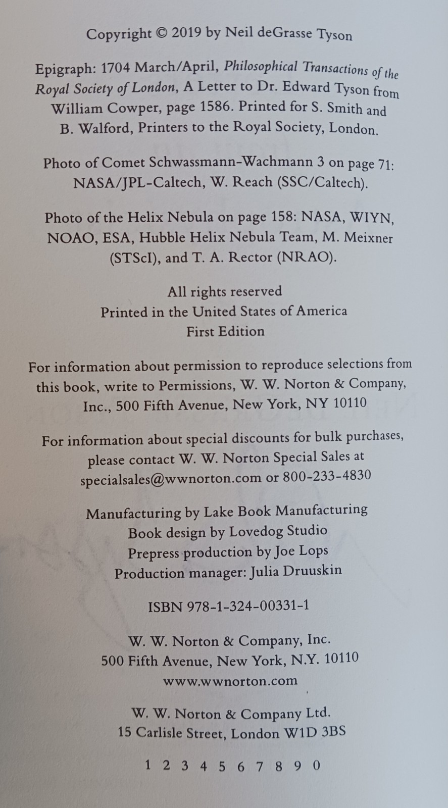 SIGNED Neil deGrasse Tyson Autographed Book – Letters from an Astrophysicist HC