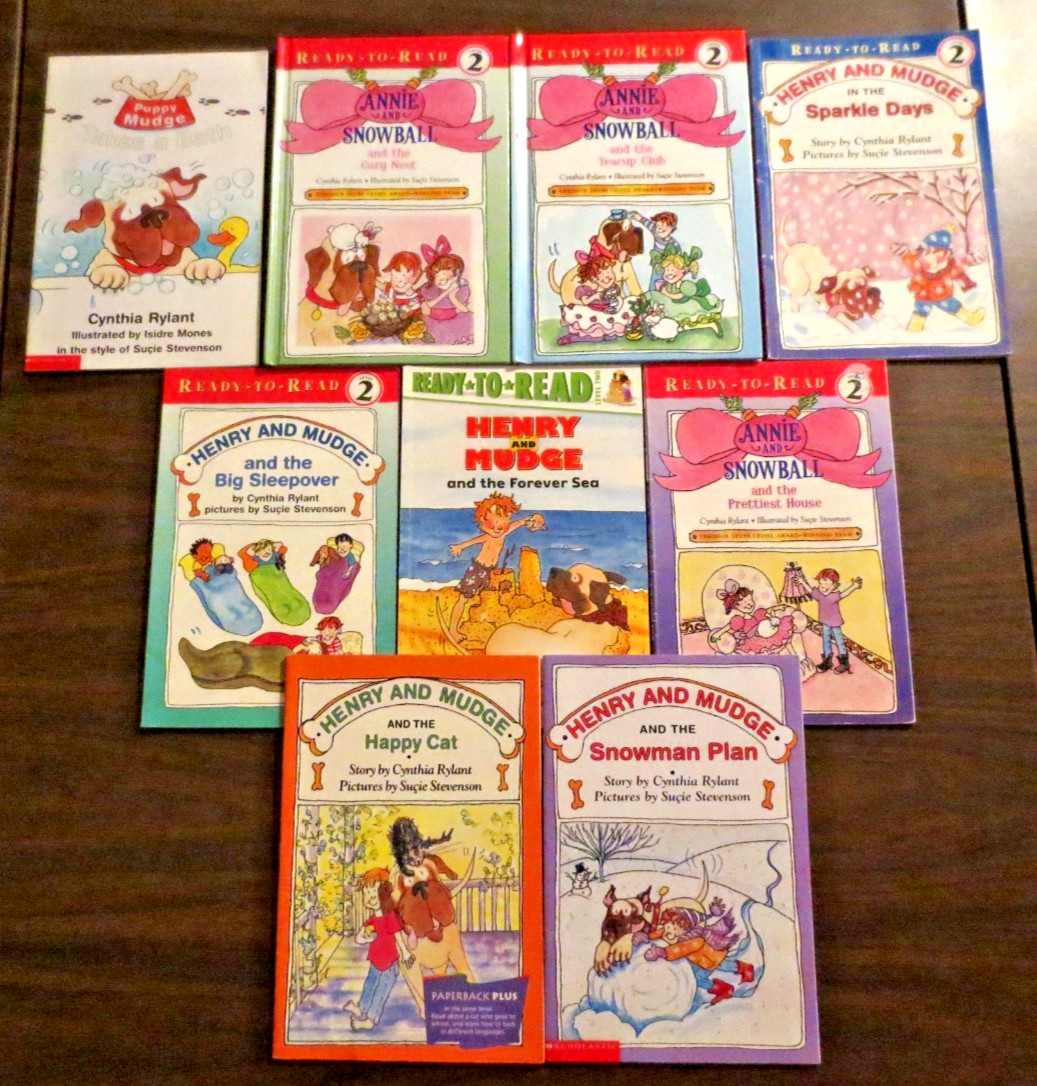 HENRY & MUDGE + ANNIE & SNOWBALL By Cynthia Rylant Lot of 9 Kids Books