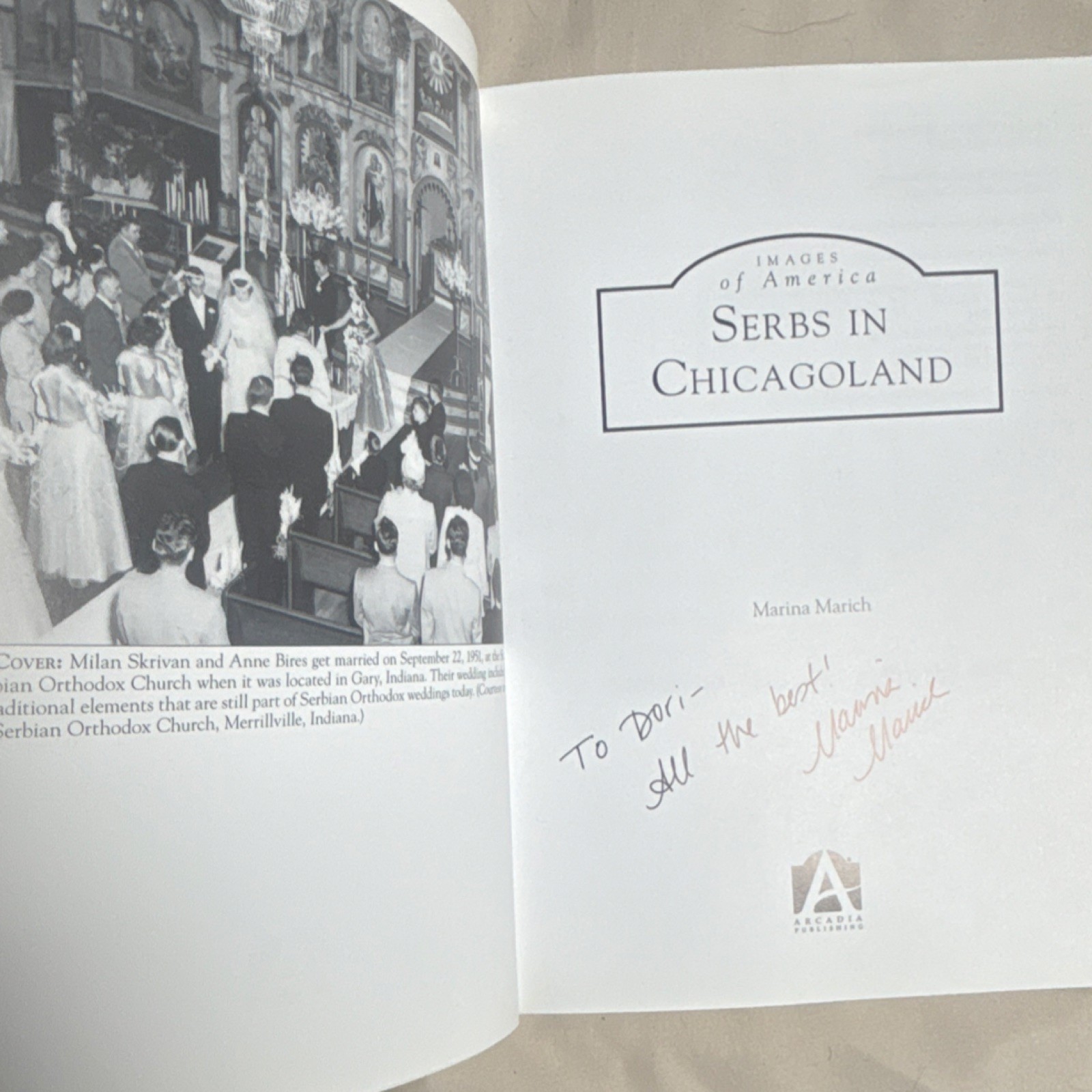 Serbs in Chicagoland by Marina Marich 2015 Arcadia Trade Paperback Autographed