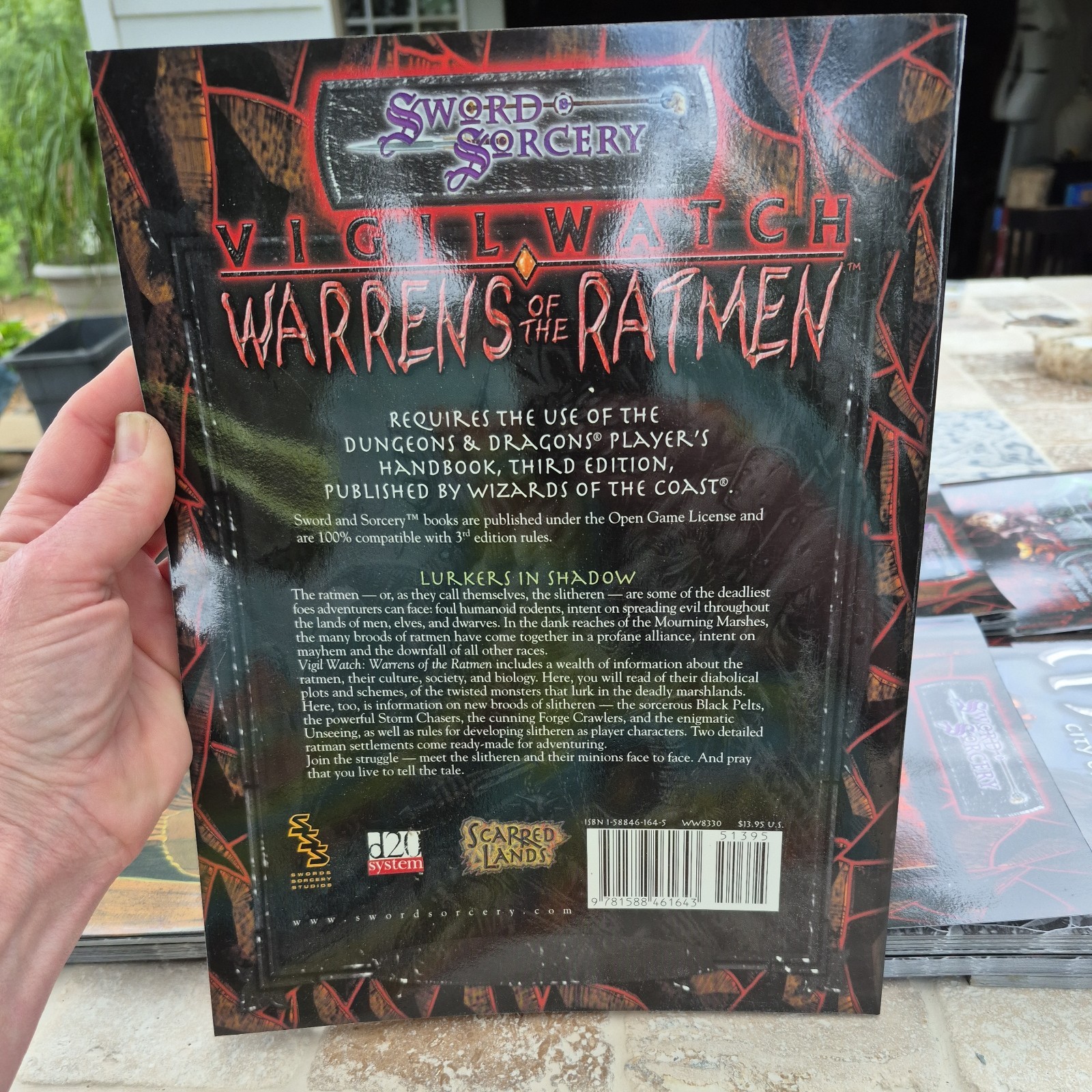 WARRENS OF THE RATMEN 2001 D & D Scarred Lands WW8330 Wizards Of The Coast New