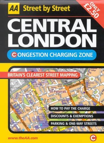 AA Street by Street Central London Congest… by AA Publishing Sheet map, folded