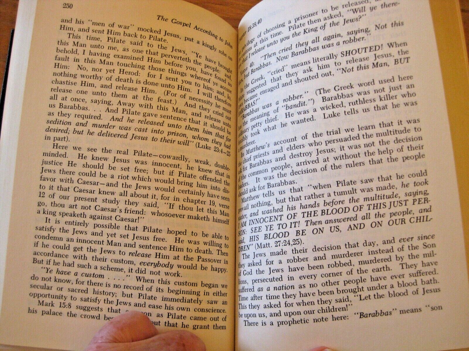 THE GOSPEL ACCORDING TO JOHN: VOL. III by OLIVER B. GREENE 1973 5th Print HC
