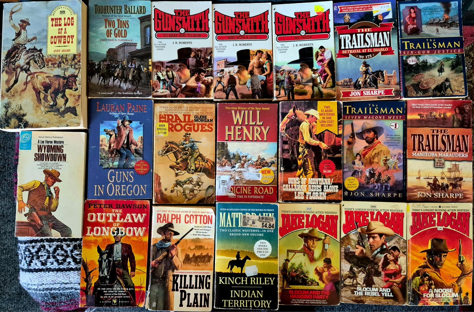 Western Paperback Novels-YOU PICK the TITLE-Most Vintage-Create Your Own Lot