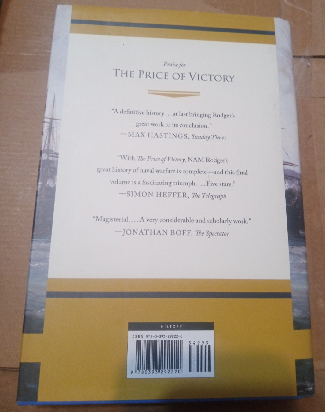 The Price of Victory: A Naval History of Britain: 1815 – 1945–N.A.M. RODGER–HC